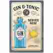 Nostalgic Art Gin & Tonic Blechschild 40x60cm
