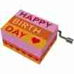 Handkurbel Musikdose Happy Birthday
