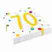 Servietten 70. Geburtstag Konfetti 20 Stück